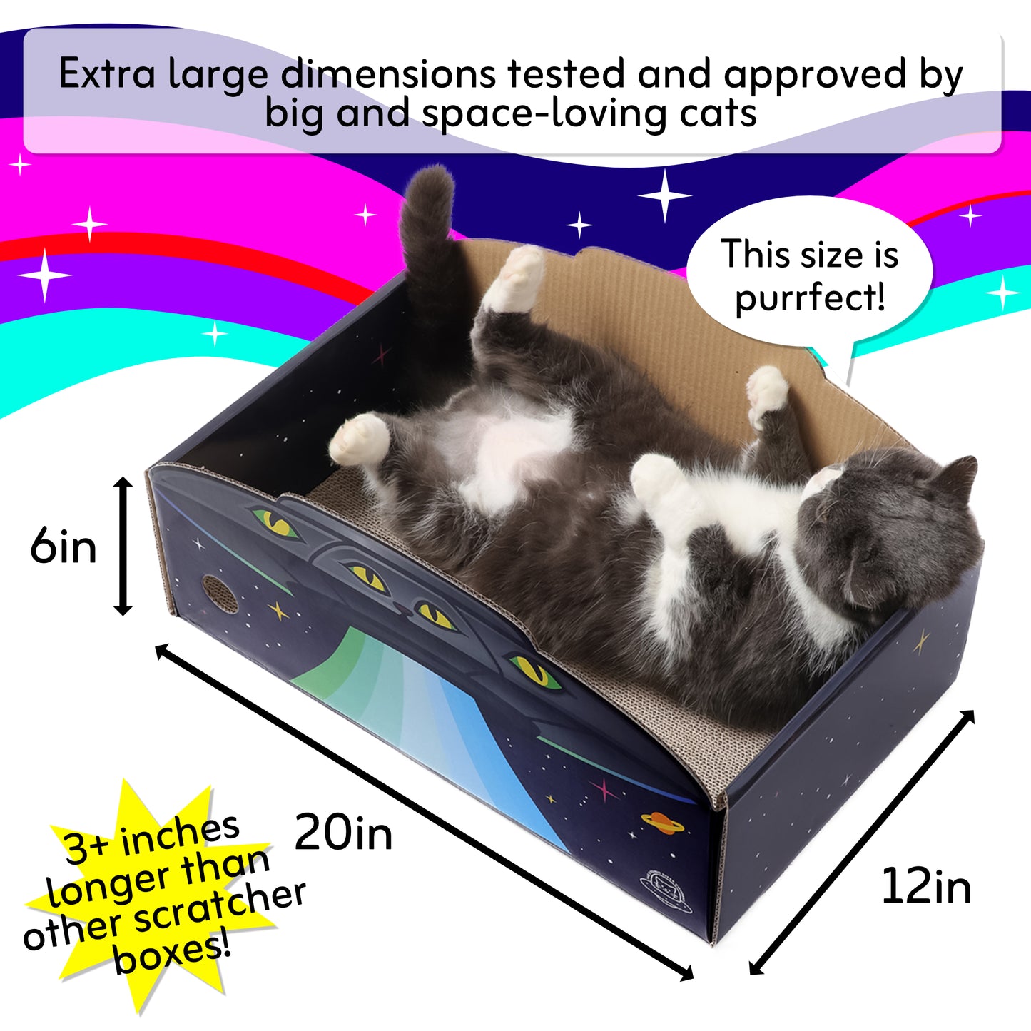 UFO Cat Scratcher Box