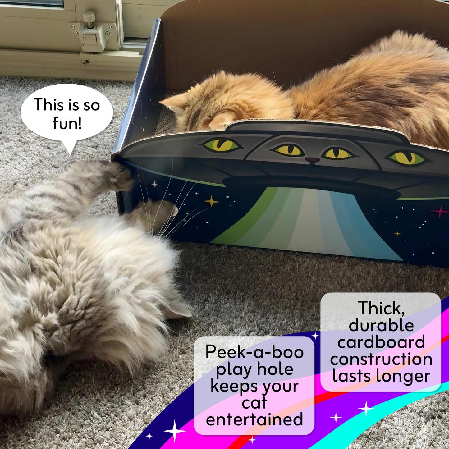 UFO Cat Scratcher Box